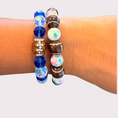 Load image into Gallery viewer, FOOTBALL stretchy bracelet - STACK & RALLY by Florence and Jean
