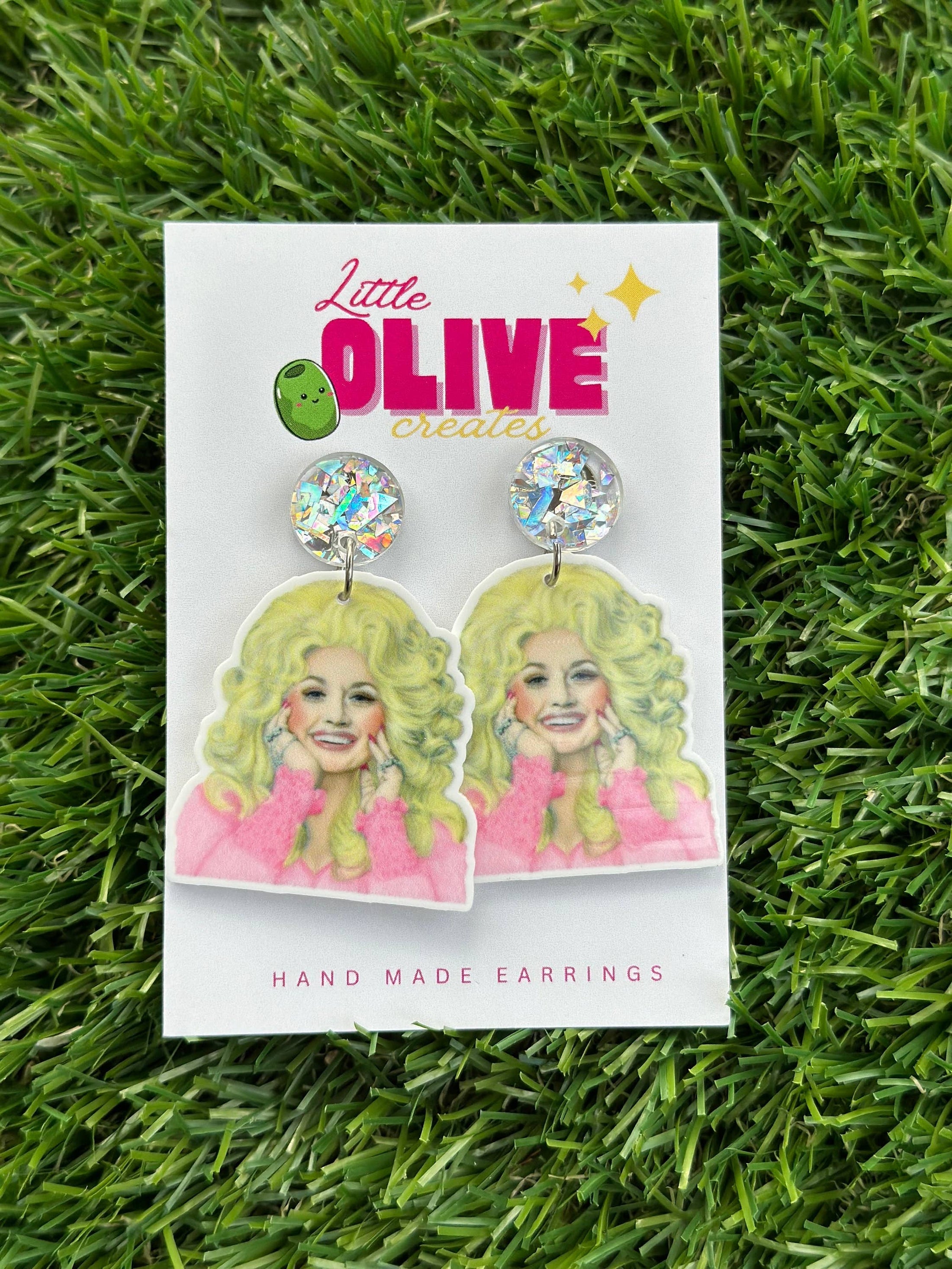 dolly sparkle and shine dangle earrings - Florence and Jean