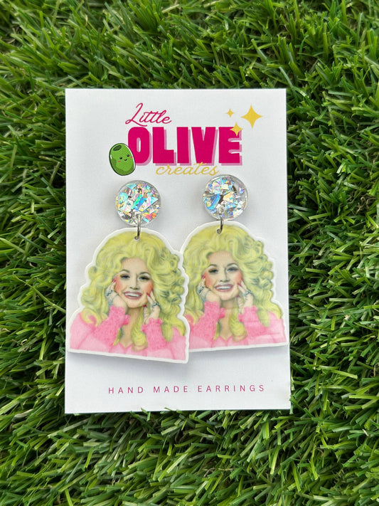 dolly sparkle and shine dangle earrings