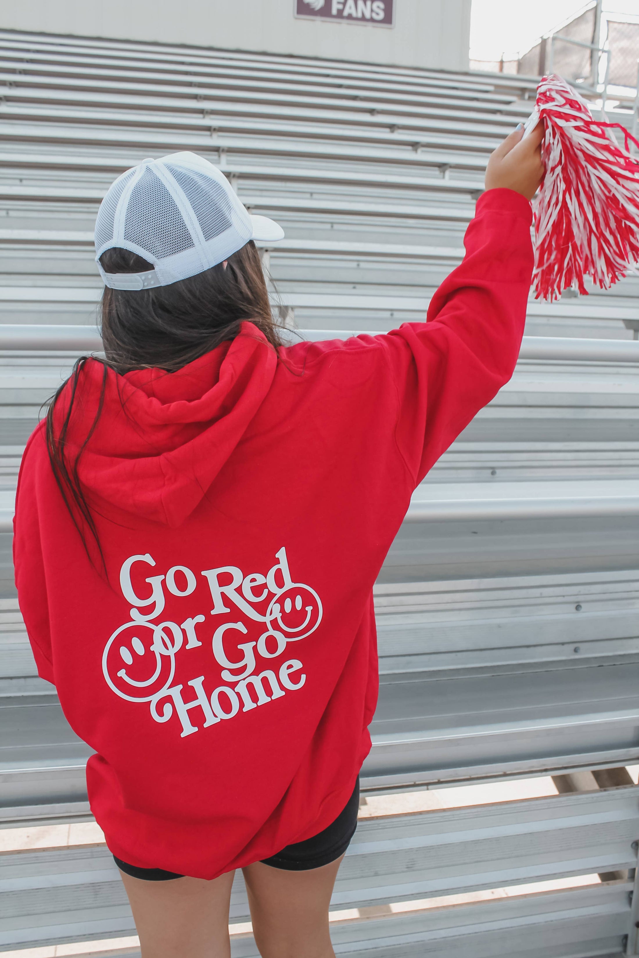 Go Red or Go Home Hoodie (Front + Back)