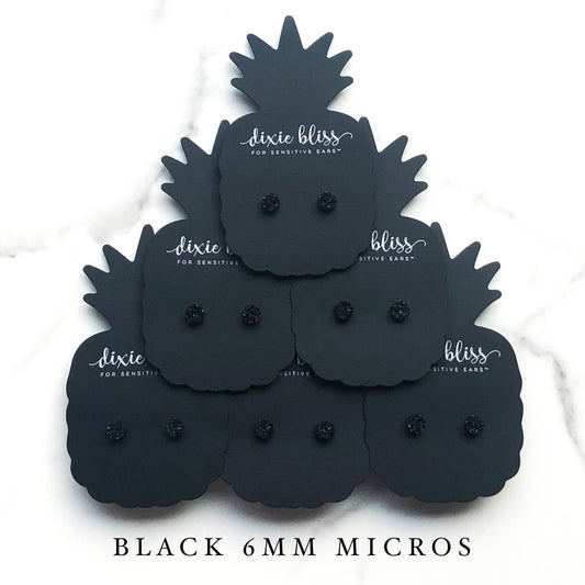 Micro Studs in Black