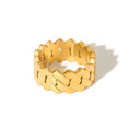Load image into Gallery viewer, Banded Metal Statement Ring - WATERPROOF
