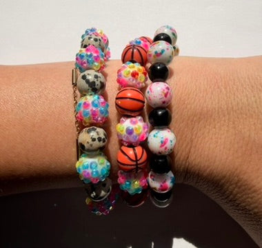stretchy basketball bracelet