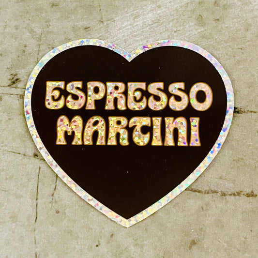 espresso martini vinyl sticker