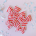 Load image into Gallery viewer, red and white striped bow
