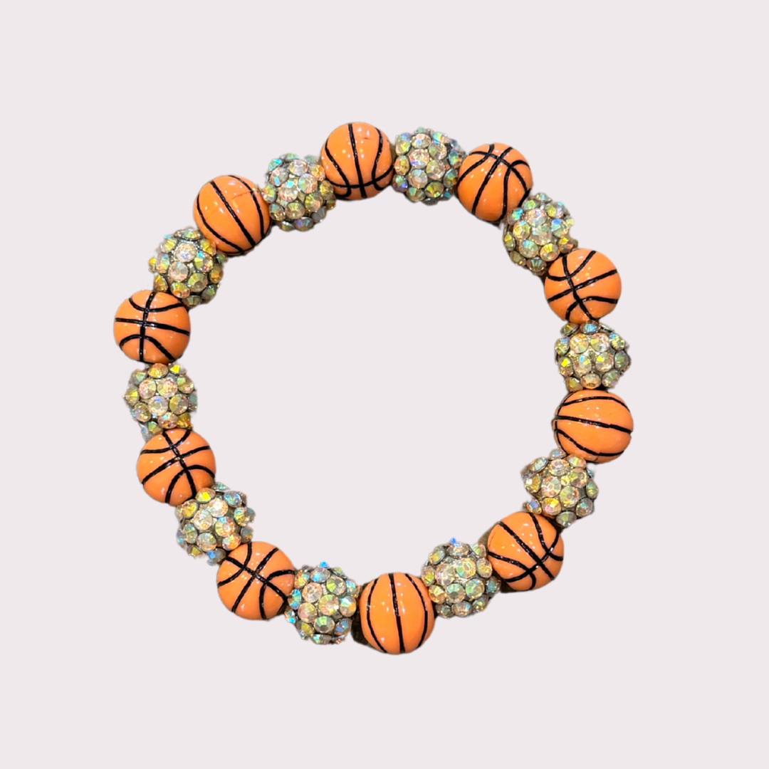 BASKETBALL stretchy bracelet - STACK & RALLY by Florence and Jean