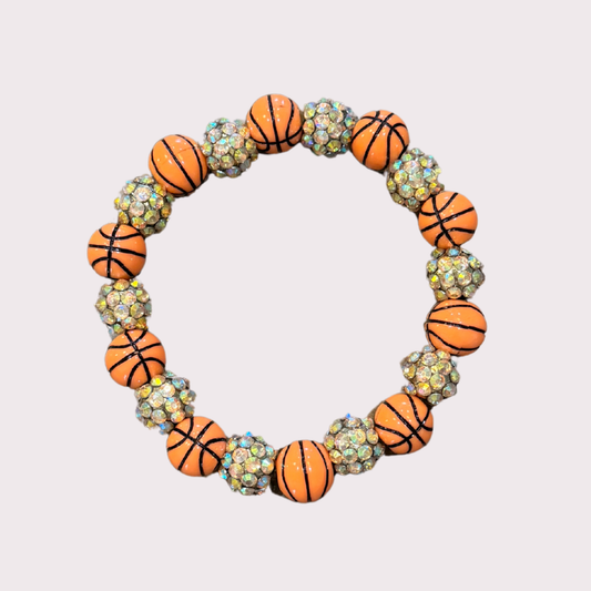 BASKETBALL stretchy bracelet - STACK & RALLY by Florence and Jean