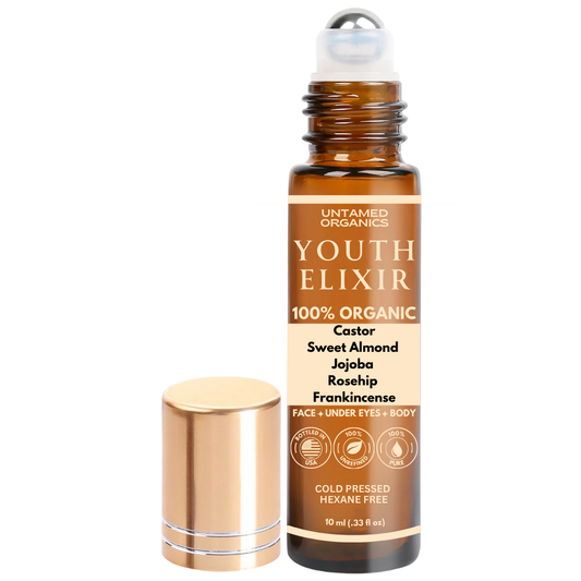 Organic Youth Elixir Oil Roller | 10 mL Glass Bottle