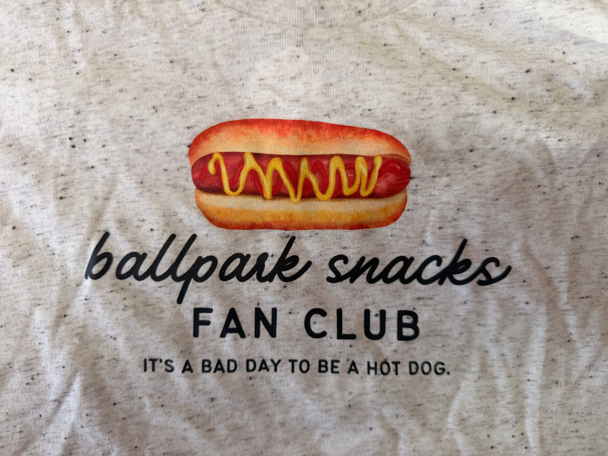 ballpark snacks fan club YOUTH tee