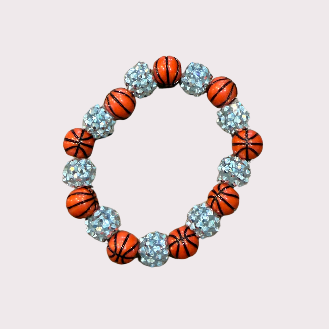 BASKETBALL stretchy bracelet - STACK & RALLY by Florence and Jean