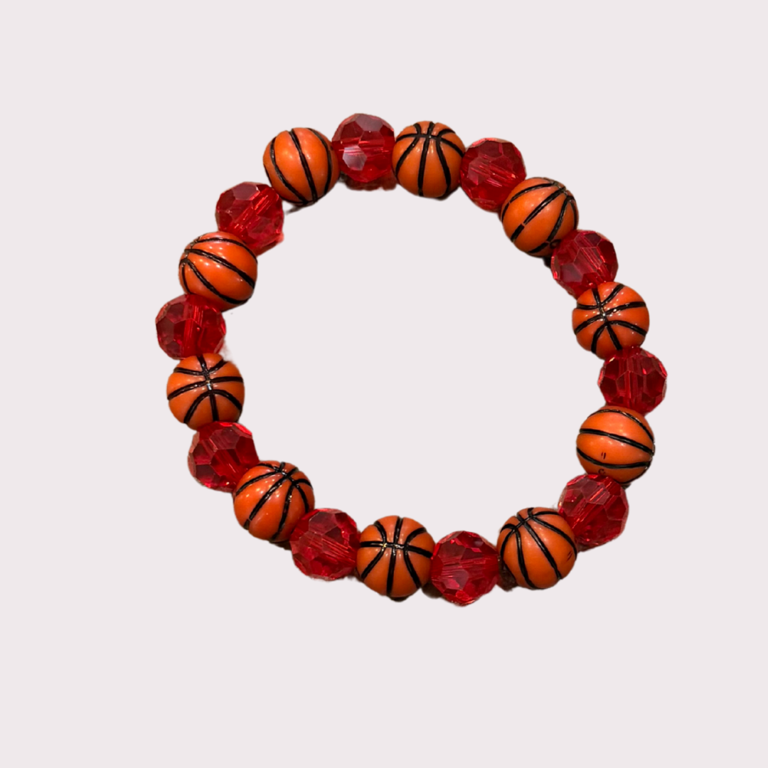 BASKETBALL stretchy bracelet - STACK & RALLY by Florence and Jean
