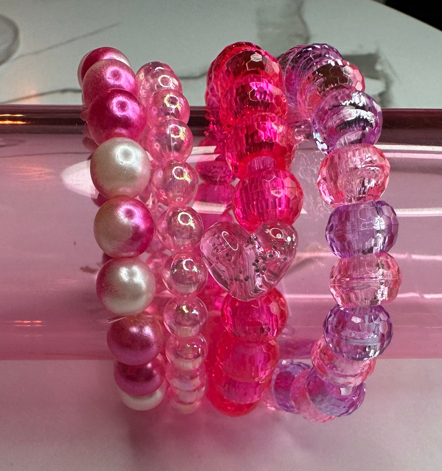 Valentine's Stretchy Bracelets - Kids XS