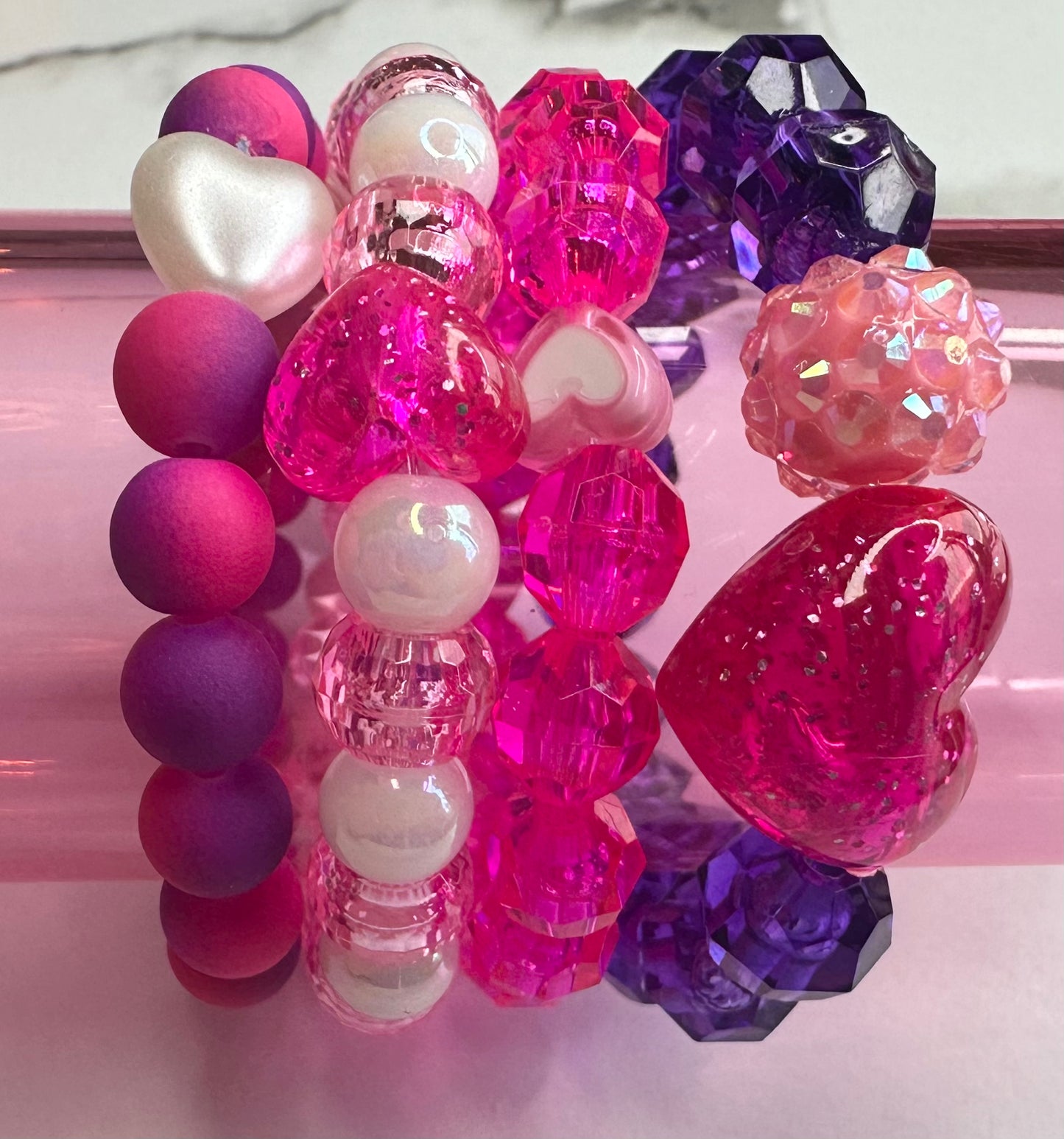 Little Kid Valentine's Day Stretchy Bracelets