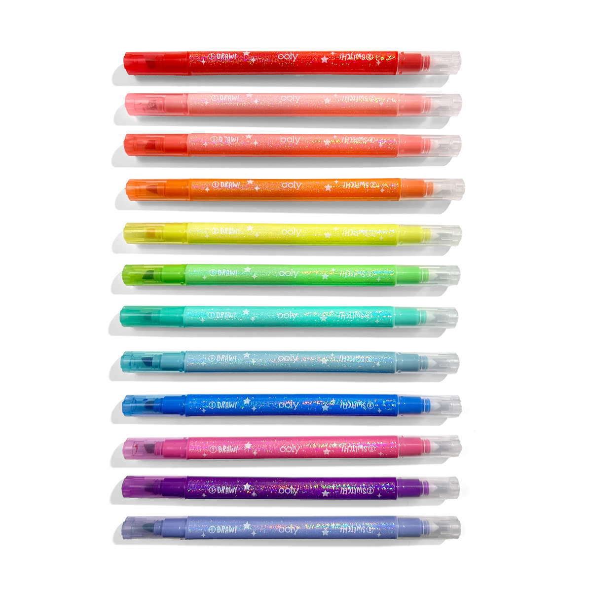 switch-eroo sparkle glittery color changing markers