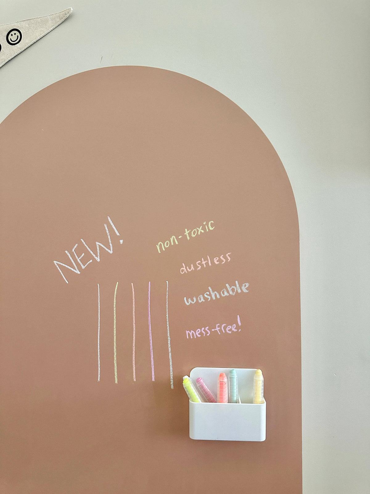 dustless chalk crayons + magnetic holder bundle for magic playwall