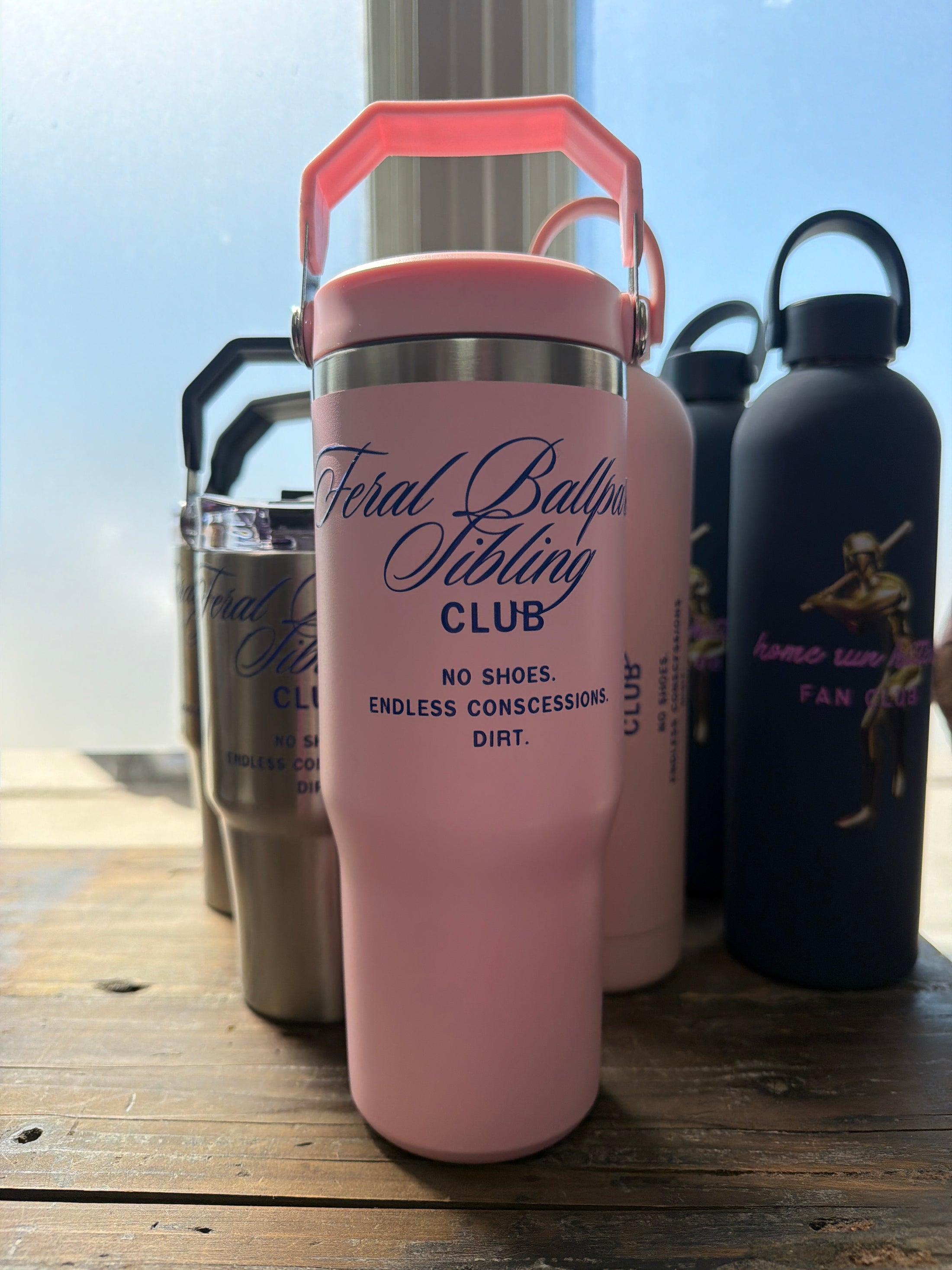 feral ballpark handle top tumbler