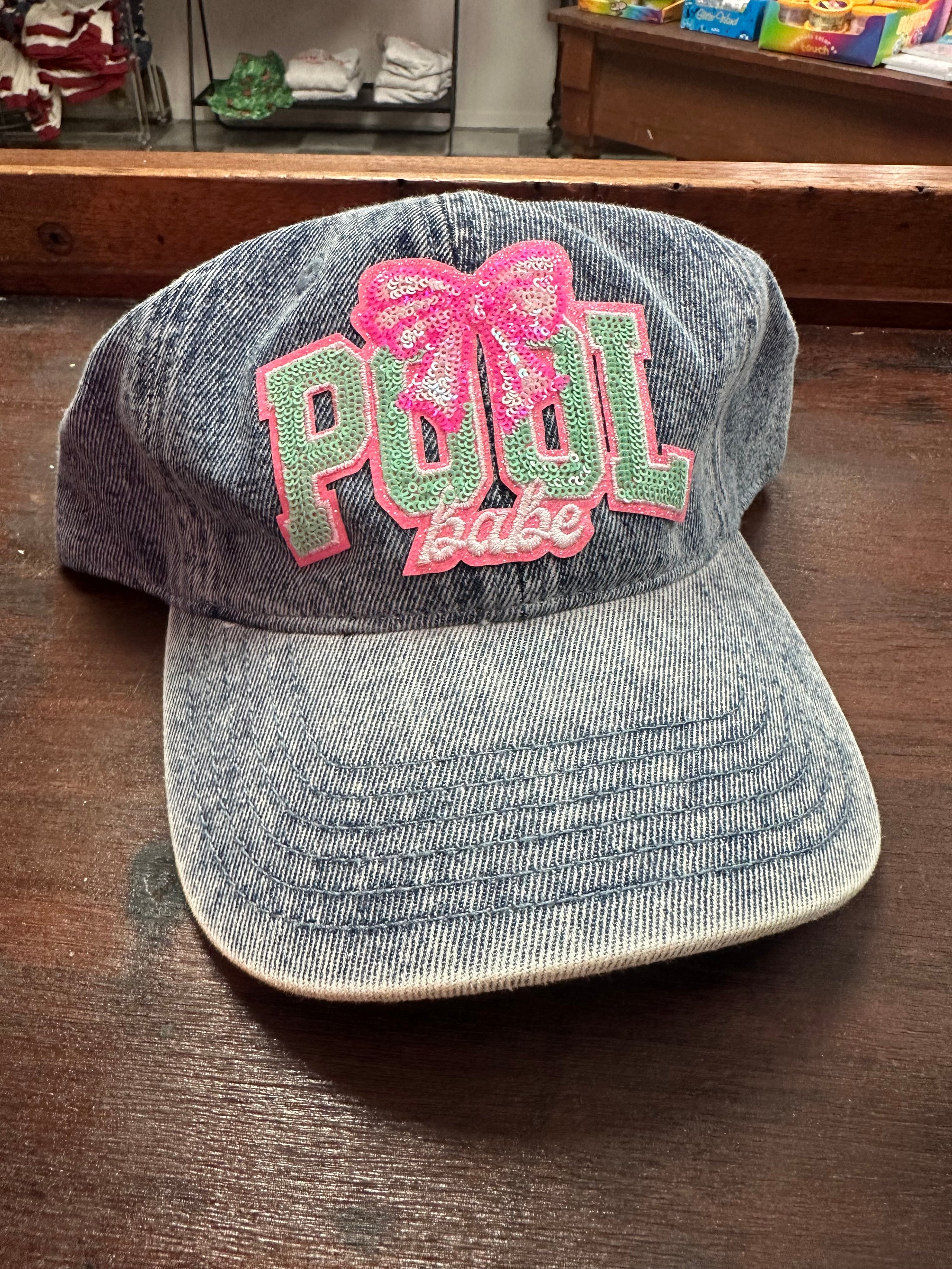 pool babe dad hat