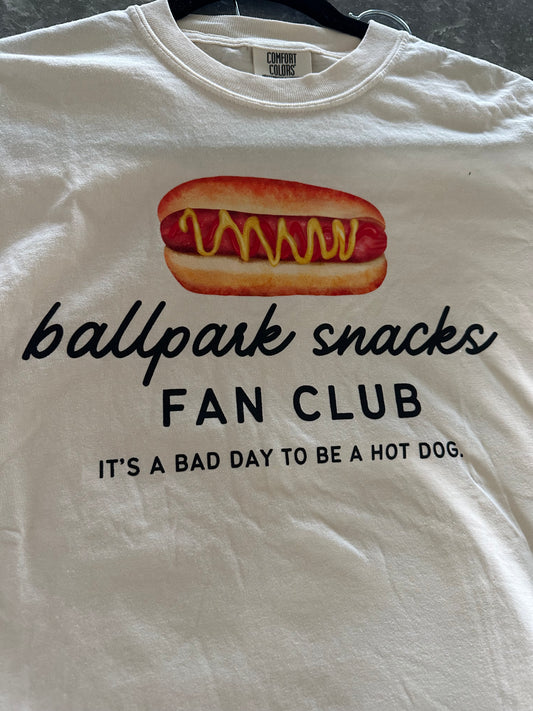 ballpark snack fan club tee