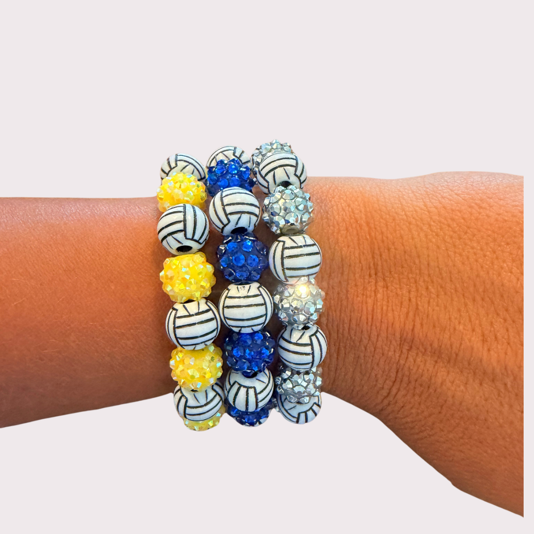 VOLLEYBALL stretchy bracelet - STACK & RALLY by Florence and Jean