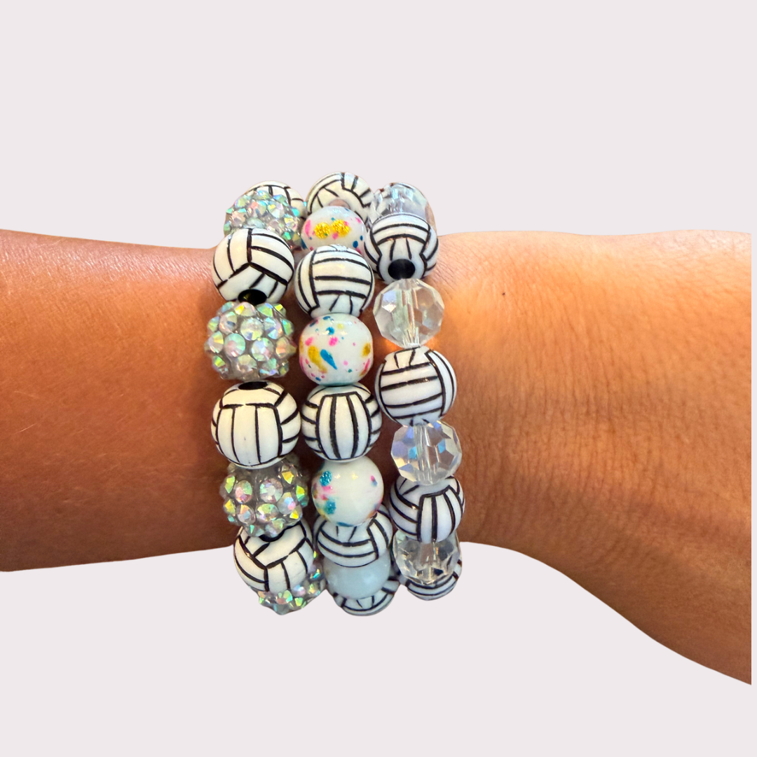 VOLLEYBALL stretchy bracelet - STACK & RALLY by Florence and Jean