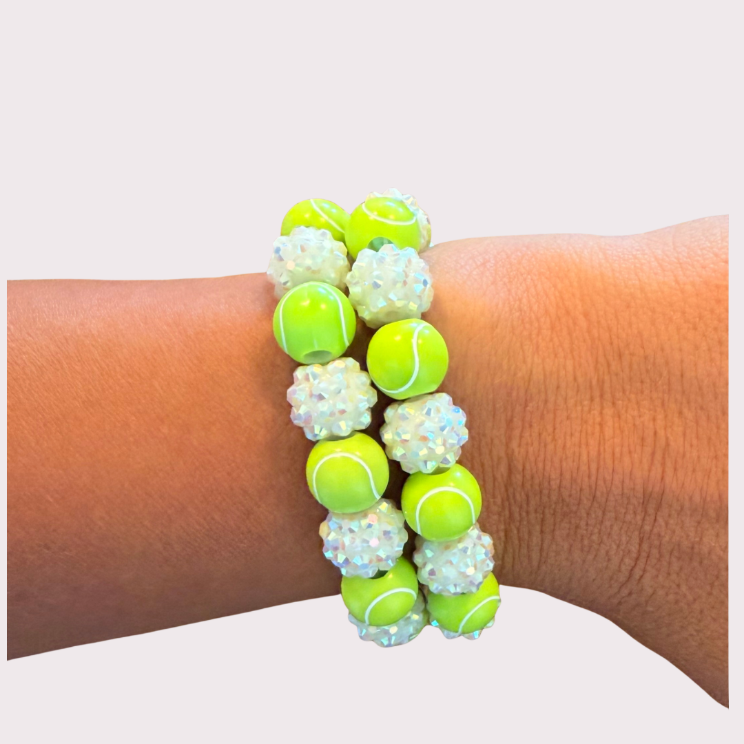 TENNIS stretchy bracelet - STACK & RALLY by Florence and Jean