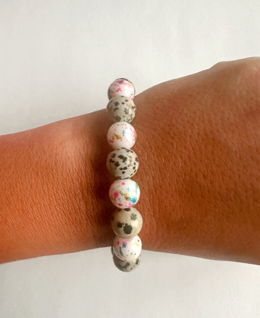 everyday confetti stretchy bracelet