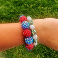 Load image into Gallery viewer, camo sparkle bracelet
