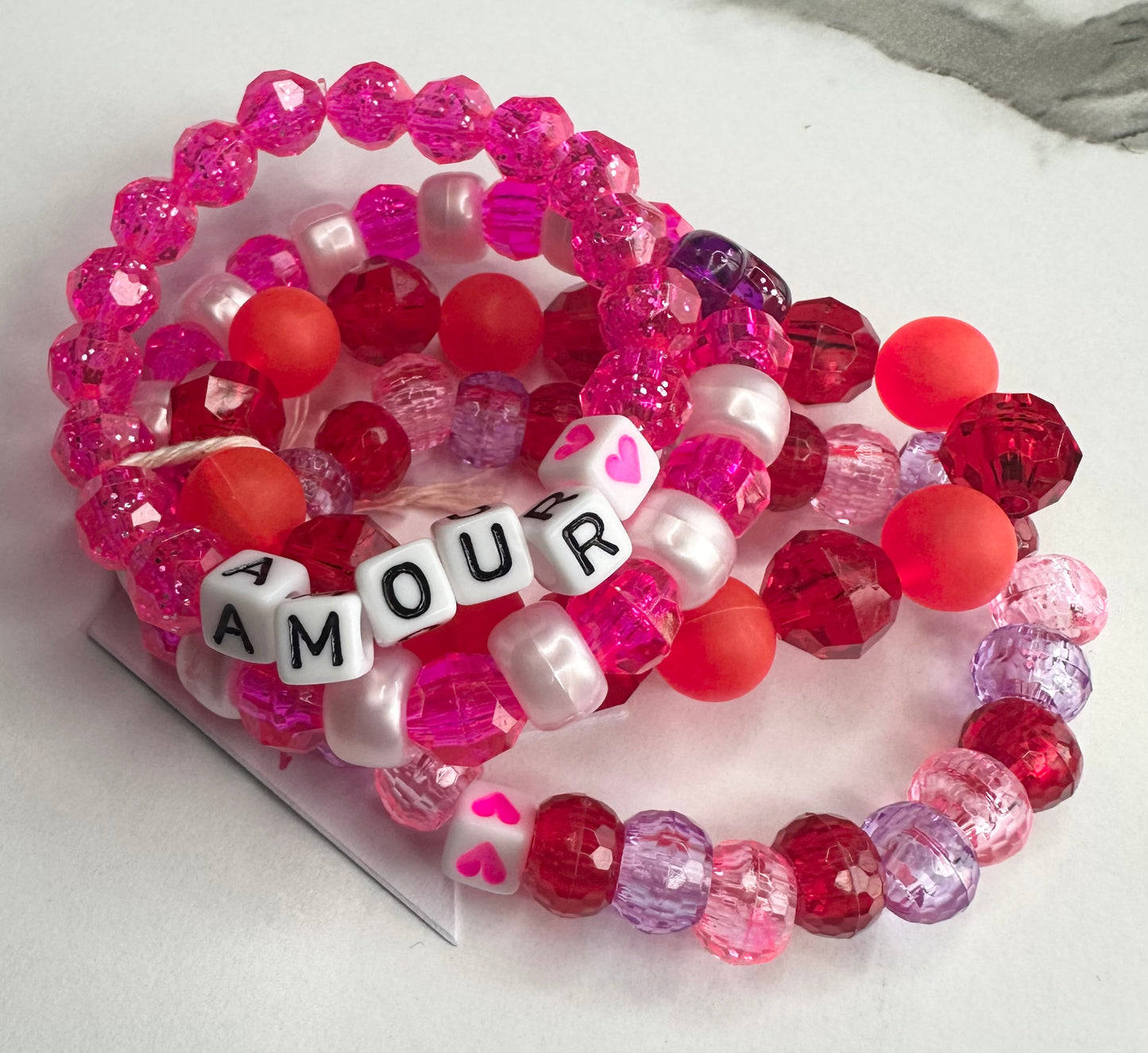 Little Kid Valentine's Day Stretchy Bracelets