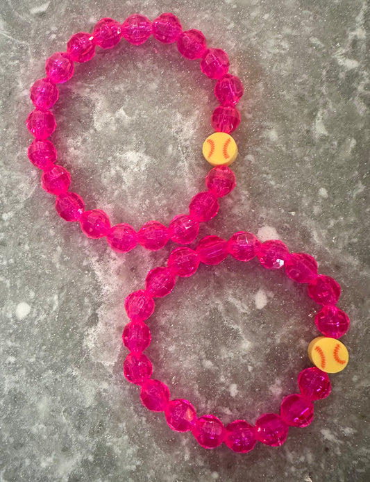 skinny stretchy softball bracelet