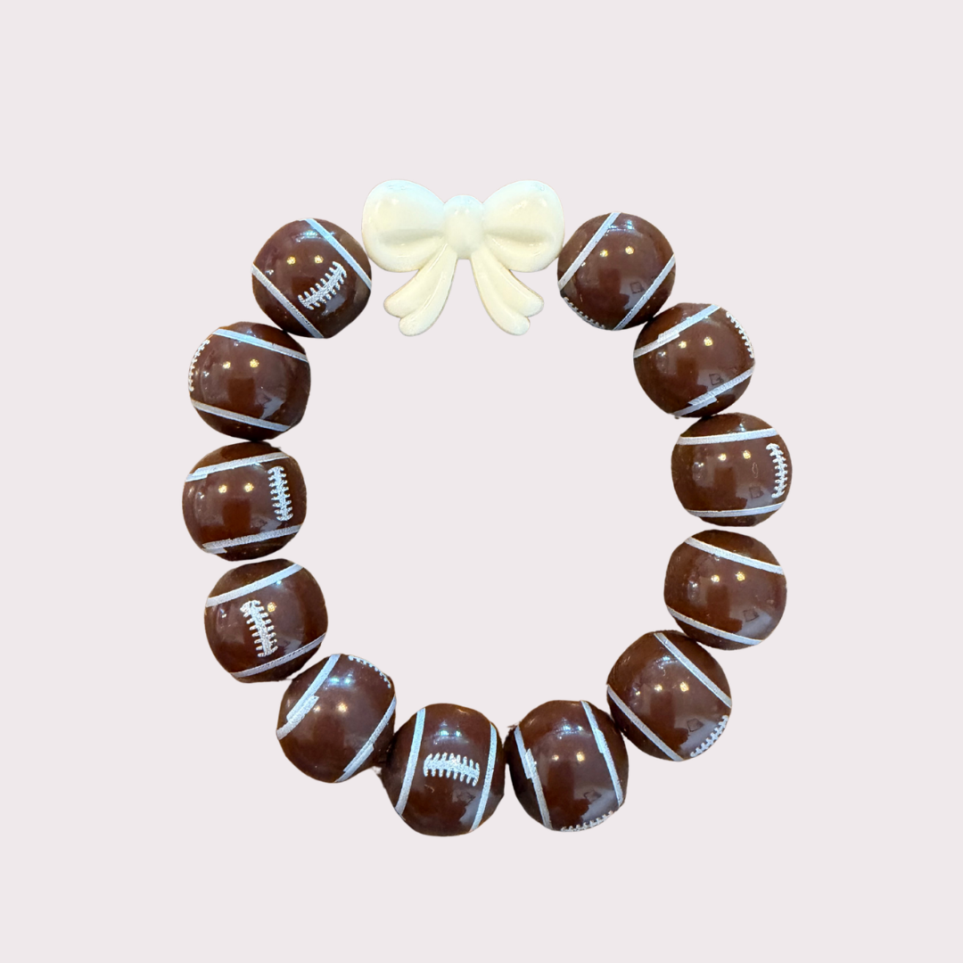FOOTBALL stretchy bracelet for KIDS - STACK & RALLY by Florence and Jean