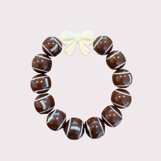 FOOTBALL stretchy bracelet for KIDS - STACK & RALLY by Florence and Jean