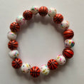 Load image into Gallery viewer, stretchy basketball bracelet
