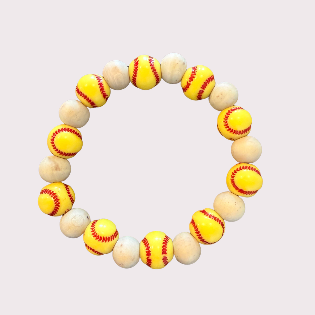 SOFTBALL stretchy bracelet - stack & RALLY by Florence and Jean