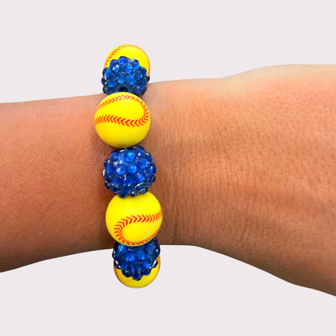 SOFTBALL stretchy bracelet - stack & RALLY by Florence and Jean