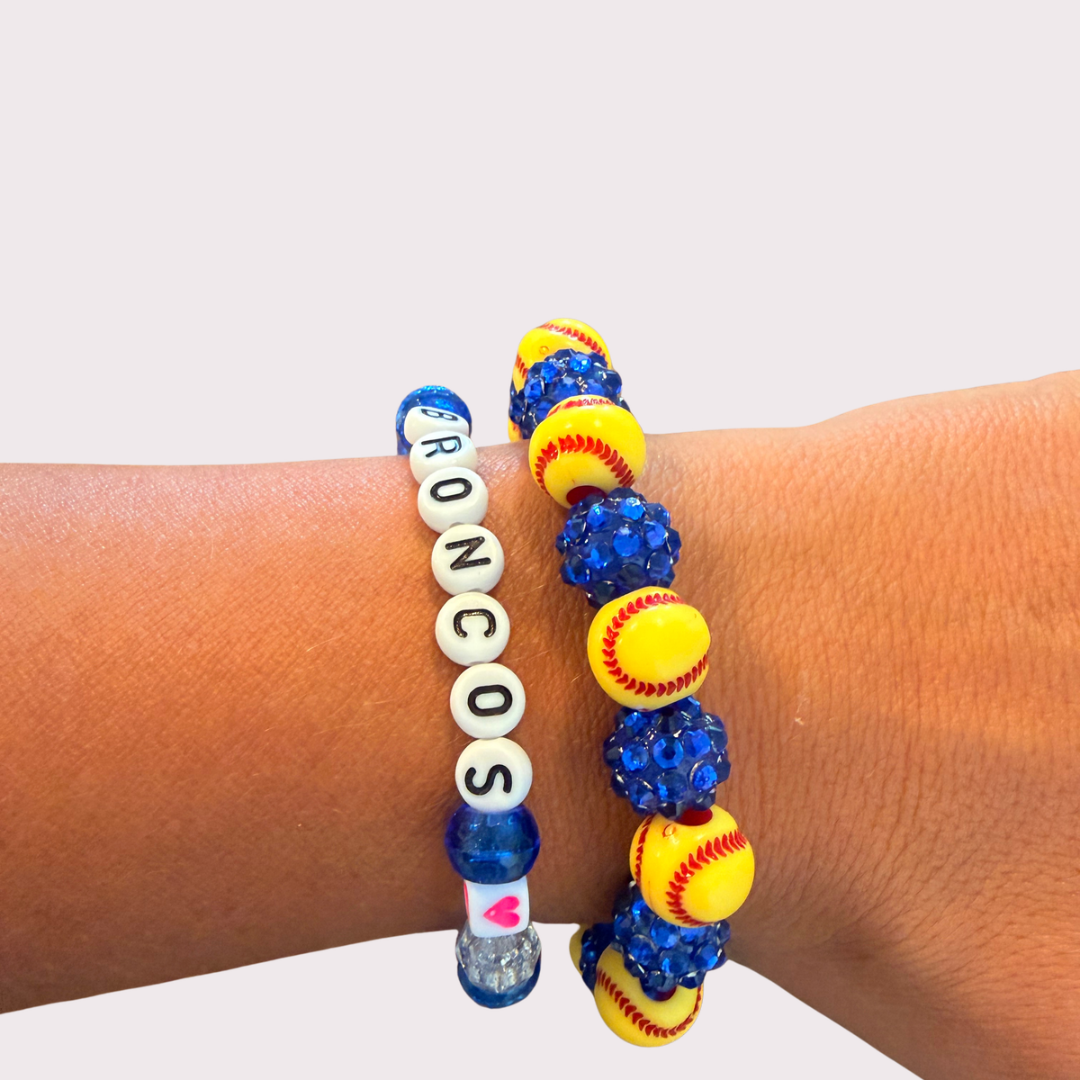 SOFTBALL stretchy bracelet - stack & RALLY by Florence and Jean