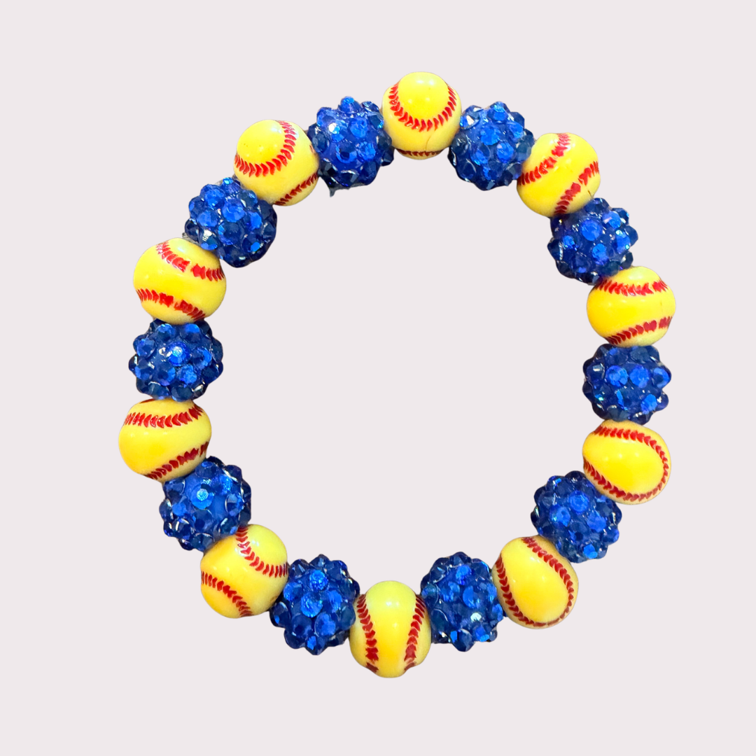 SOFTBALL stretchy bracelet - stack & RALLY by Florence and Jean
