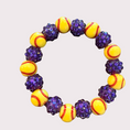 Load image into Gallery viewer, SOFTBALL stretchy bracelet - stack & RALLY by Florence and Jean
