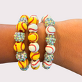 Load image into Gallery viewer, BASEBALL stretchy bracelet - STACK & RALLY by Florence and Jean
