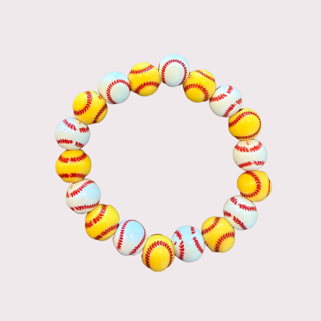 SOFTBALL and BASEBALL stretchy bracelet - STACK & RALLY by Florence and Jean
