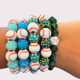 Load image into Gallery viewer, BASEBALL stretchy bracelet - STACK & RALLY by Florence and Jean

