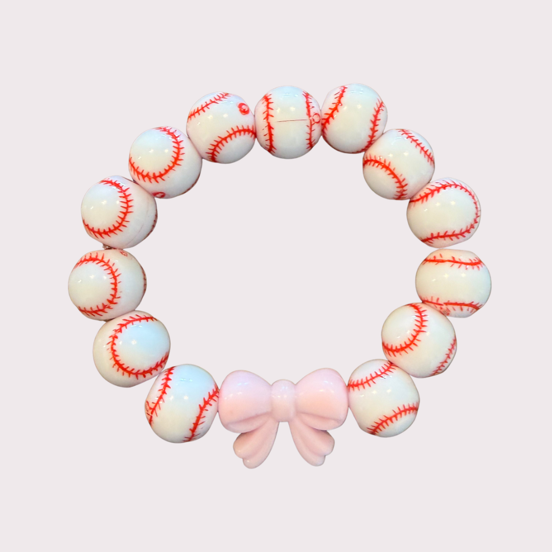 BASEBALL stretchy bracelet for KIDS - STACK & RALLY by Florence and Jean