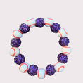 Load image into Gallery viewer, BASEBALL stretchy bracelet - STACK & RALLY by Florence and Jean
