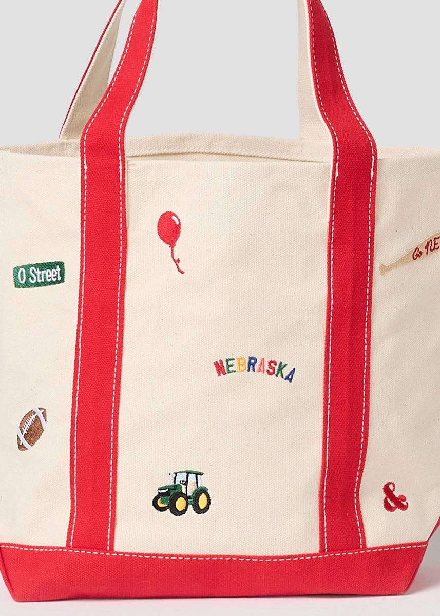 Nebraska Icons Small Tote