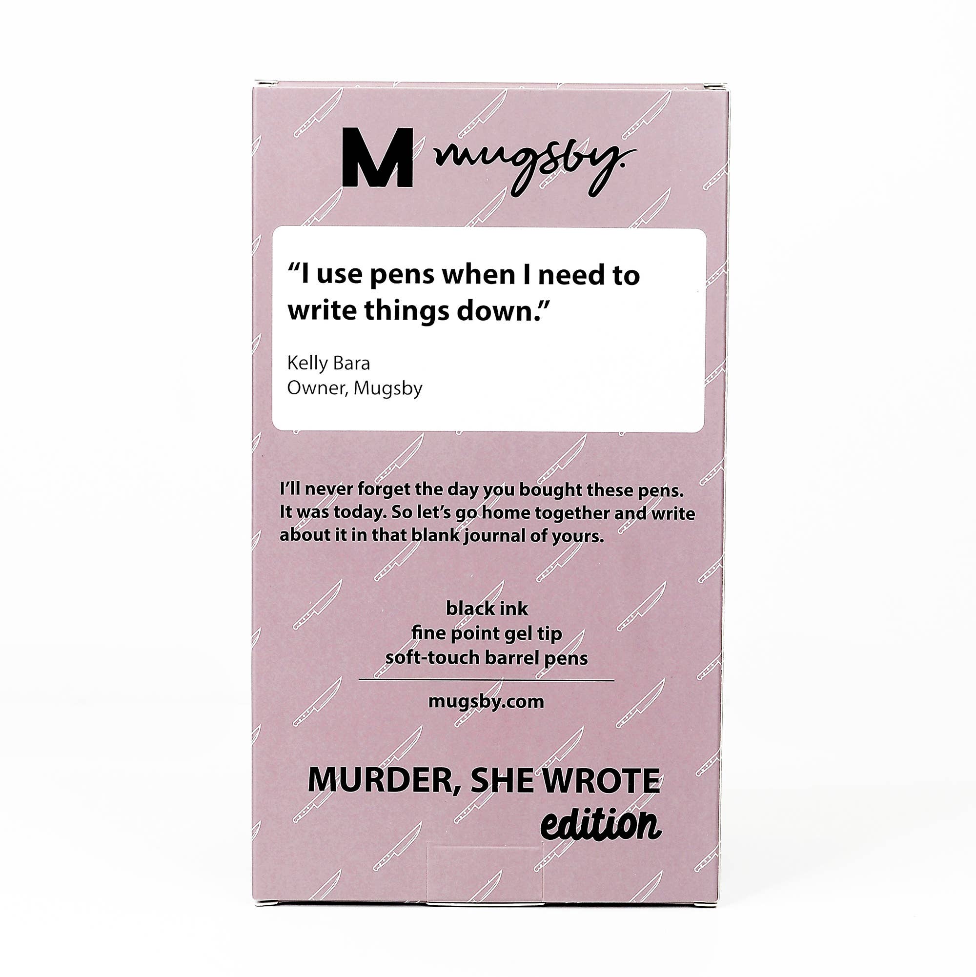 true crime pen set