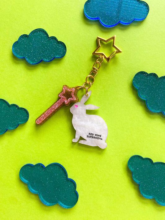 good luck babe keychain