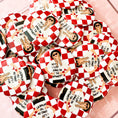 Load image into Gallery viewer, red checkered taylor button
