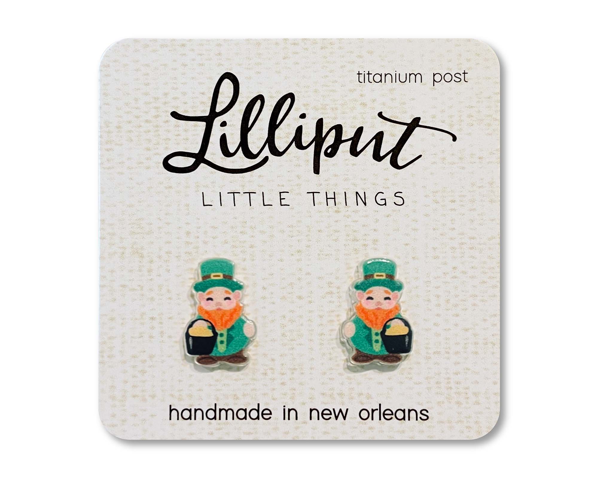 Leprechaun Earrings // St Patricks Day