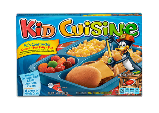 Kid Cuisine Hamburger Meal 90s Fridge Magnet