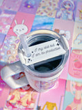 Load image into Gallery viewer, I Cry A lot White & Gray H2.0 Cup Topper 40oz | 30oz | 20 oz - Florence and Jean
