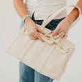 Load image into Gallery viewer, Cadence Canvas and Vegan Leather Tote
